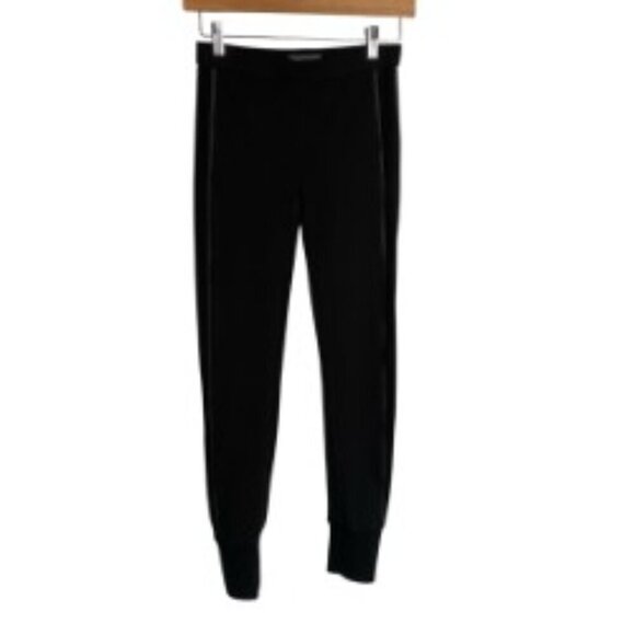 Vince Black Leather Piped Legging Pants XSmall - Picture 2 of 5